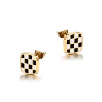 Titanium Steel Earrings, Vacuum Ion Plating, fashion jewelry & for woman [