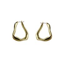 Brass Drop Earring, gold color plated, fashion jewelry & for woman, 35mm 
