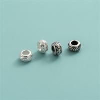Sterling Silver Spacer Beads, 925 Sterling Silver, Rondelle, DIY Approx 2.9mm 