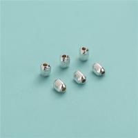 Sterling Silver Spacer Beads, 925 Sterling Silver, Triangle, DIY, silver color Approx 1.1mm [