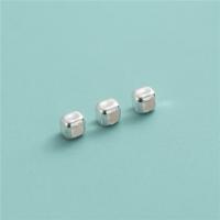 Sterling Silver Spacer Beads, 925 Sterling Silver, Square, DIY, silver color, 2.8mm Approx 1.9mm 
