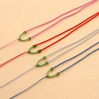 Collar de cuerda, Polipropileno Nylon, hecho a mano, Joyería & unisexo, más colores para la opción, 2mm, longitud:aproximado 12.99 Inch, Vendido por Sarta