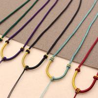Collar de cuerda, Polipropileno Nylon, hecho a mano, Joyería & unisexo, más colores para la opción, 3mm, longitud:aproximado 15.75 Inch, Vendido por Sarta