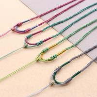 Collar de cuerda, Polipropileno Nylon, hecho a mano, Joyería & unisexo, más colores para la opción, 3mm, longitud:aproximado 14.57 Inch, Vendido por Sarta