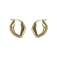 Brass Hoop Earring, gold color plated, fashion jewelry & for woman & hollow, 25mm 