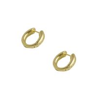 Brass Huggie Hoop Earring, Donut, gold color plated, fashion jewelry & for woman, 20mm 