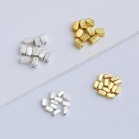 Sterling Silver Spacer Beads, 925 Sterling Silver, Rectangle, plated, DIY 