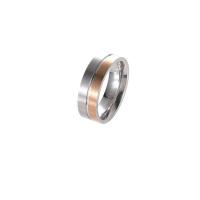 Titanium Steel Finger Ring, plated, fashion jewelry & for man [