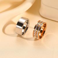 Couple Finger Rings, Titanium Steel, plated, Unisex  