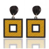 Acrylic Drop Earring, Square, for woman & hollow 