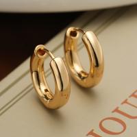 Brass Huggie Hoop Earring, plated & fashion jewelry golden 