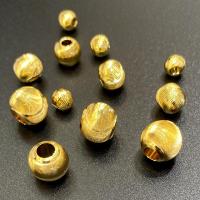Bijoux de perles en alliage de Zinc , Placage de couleur d'or, DIY & normes différentes pour le choix, Vendu par PC[