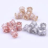 Brass Spacer Beads, high quality plated, DIY & micro pave cubic zirconia [