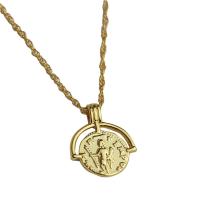 Ожерелье ручной латунные, Латунь, плакирован золотом, ювелирные изделия моды & Женский, длина:Приблизительно 48 см, продается PC