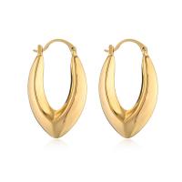 Brass Hoop Earring, plated, fashion jewelry golden 