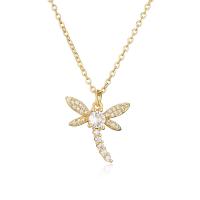 Cubic Zircon Micro Pave Brass Necklace, with Plastic Pearl, with 5cm extender chain, plated, fashion jewelry & micro pave cubic zirconia, golden cm [