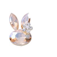 alliage de zinc accessoires de costume, avec cristal & perle de plastique, plaqué de couleur d'or KC, DIY & styles différents pour le choix & avec strass, 19-62mm, Vendu par PC