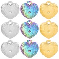 Stainless Steel Heart Pendants, 304 Stainless Steel, Vacuum Ion Plating, DIY [