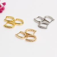 Brass Pinch Bail, high quality plated, DIY & micro pave cubic zirconia 