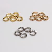 Brass Spacer Bead, high quality plated, DIY & micro pave cubic zirconia & large hole 