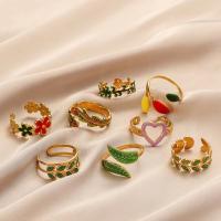 Esmalte de acero inoxidable anillo de dedo, acero inoxidable 304, diferentes estilos para la opción & para mujer, más colores para la opción, Vendido por UD