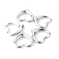 Stainless Steel Heart Pendants, 304 Stainless Steel, polished, DIY & hollow, original color [