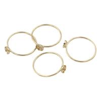 Oro-llenado base almohadilla para anillos, 14K lleno de oro, Bricolaje & diverso tamaño para la opción, tamaño:5-8, Vendido por UD