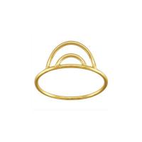 gold-gefüllt Ring Zubehöre, 14K goldgefüllt, DIY & verschiedene Größen vorhanden, 1mm, Größe:5-9, verkauft von PC