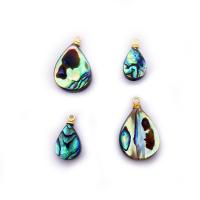 Abalone Shell Pendants, with Zinc Alloy, gold color plated, Natural & fashion jewelry & DIY & for woman 