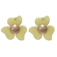 Acrylic Stud Earring, Flower, for woman [