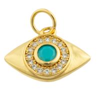 Rhinestone Brass Pendants, with Resin, gold color plated, fashion jewelry & DIY & with rhinestone, mixed colors 