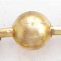 Brass Ball Chain, plated cadmium free, 5.0mm m 