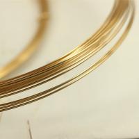 Gold Filled Wire, semi-round, 14K gold-filled, DIY, 0.81mm [