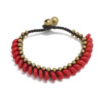 Fashion Create Wax Cord Bracelets, with turquoise & Brass, Horse, handmade, fashion jewelry & for woman .5 cm [