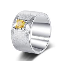 Rhinestone Brass Finger Ring, fashion jewelry & for woman & with rhinestone, 10mm [