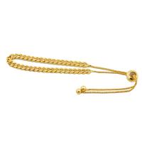 Латунные Браслеты, Латунь, плакирован золотом, ювелирные изделия моды & DIY, длина:Приблизительно 15 см, продается PC