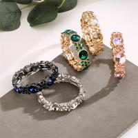 Moda pulseras de la aleación de Zinc, chapado, Joyería & con diamantes de imitación, más colores para la opción, 16mm, longitud:18.5 cm, Vendido por UD
