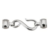 Stainless Steel Hook and Eye Clasp, 304 Stainless Steel, polished, fashion jewelry & DIY, original color Approx [