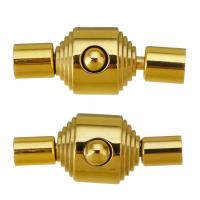 Stainless Steel Jewelry Clasp, 304 Stainless Steel, Vacuum Ion Plating, fashion jewelry & DIY golden 