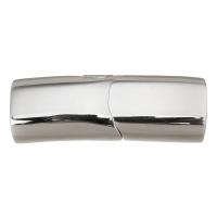 Cierre magnético de acero inoxidable rectangular, acero inoxidable 304, pulido, Joyería & Bricolaje, color original, 28x10x8mm, Vendido por UD