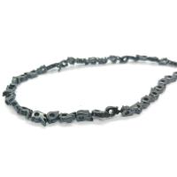 Nicht magnetische Hämatit Perlen, poliert, DIY, schwarz, 6x9mm, Länge:ca. 40 cm, verkauft von Strang