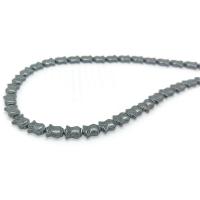 Las Perlas De Hematites Sin Magnético, Hematite, pulido, Bricolaje, Negro, 8x10mm, longitud:aproximado 40 cm, Vendido por Sarta[