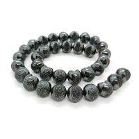 Nicht magnetische Hämatit Perlen, poliert, DIY & verschiedene Größen vorhanden, schwarz, Länge:ca. 40 cm, verkauft von Strang