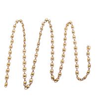 Brass Beading Chains, Round, plated, DIY [