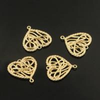 Brass Connector, Heart, handmade, DIY Approx 1mm 