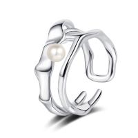 Палец кольцо-латунь, Латунь, с Shell Pearl, ювелирные изделия моды & Женский, Много цветов для выбора, 9mm,4mm, продается Пара