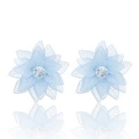 Plastic Stud Earring, Flower, for woman 