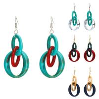 Acrylic Drop Earring, with Zinc Alloy, plated, for woman [