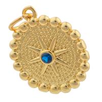 Rhinestone Brass Pendants, gold color plated, fashion jewelry & DIY 