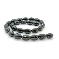 Nicht magnetische Hämatit Perlen, Eimer, poliert, DIY & verschiedene Größen vorhanden & facettierte, schwarz, Länge:ca. 40 cm, verkauft von Strang